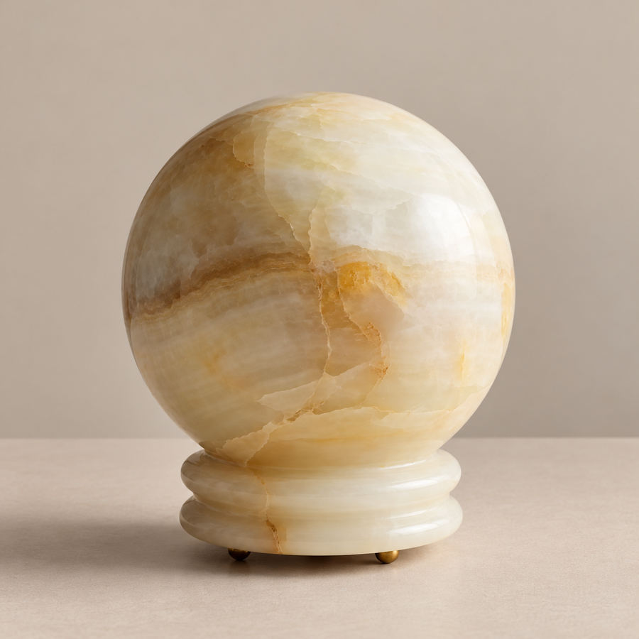 Onyx Globe Table Lamp