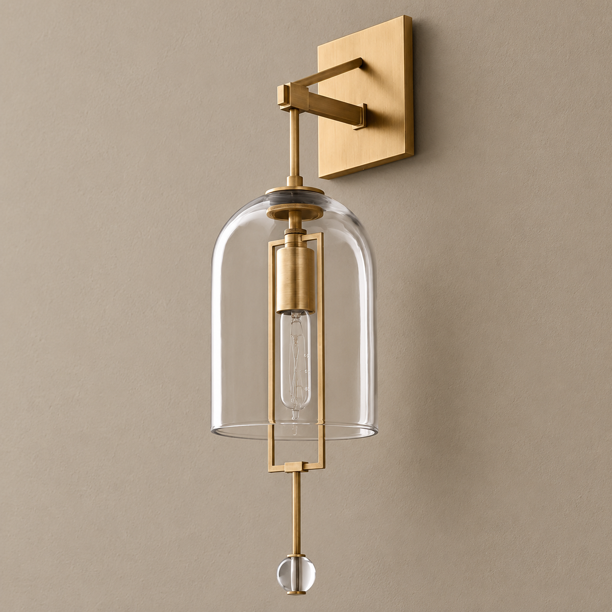 Glass Bell Wall Sconce