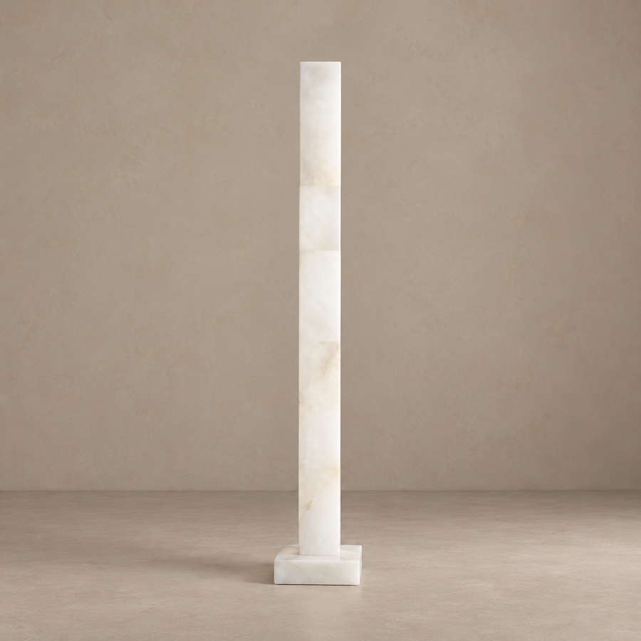 Alabaster Column Floor Lamp