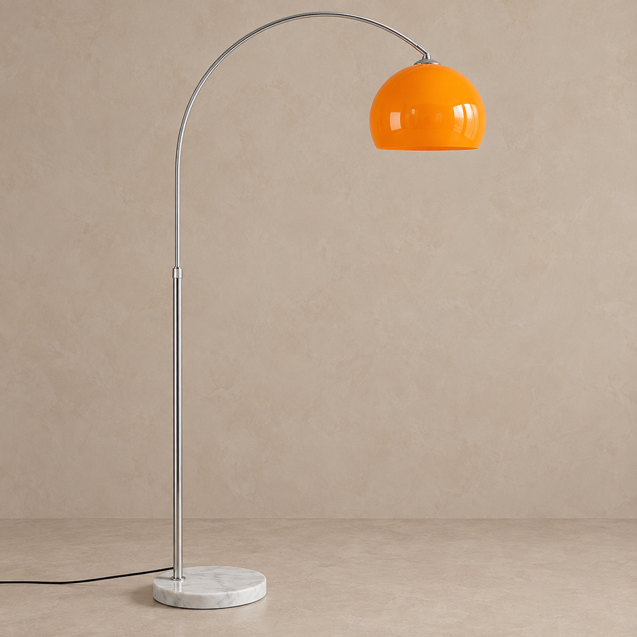 Chrome Arc Floor Lamp