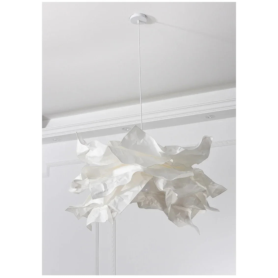 Cloud Pendant Lamp | Modern Paper Light with Adjustable Cord | Great for Dining Room Bedroom