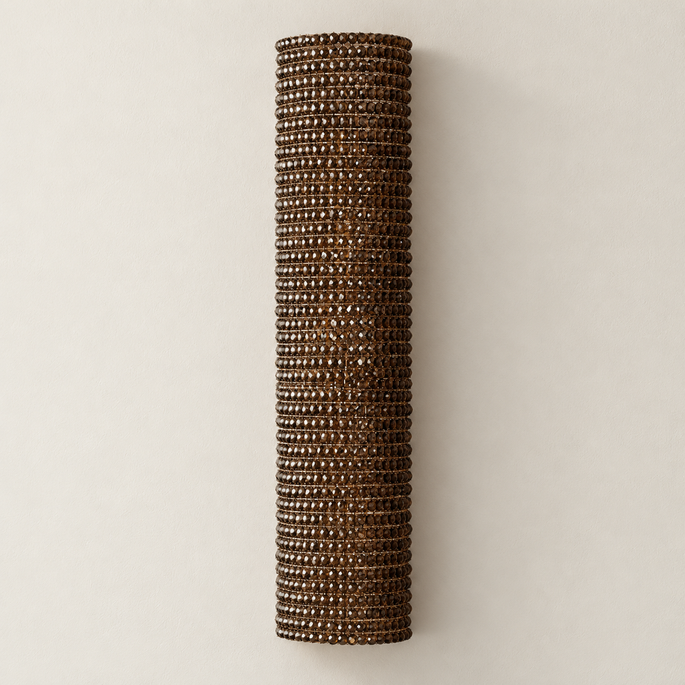 Amber Crystal Wall Sconce
