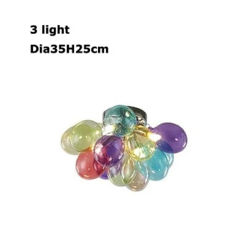 Colorful Glass Balloon Pendant Lamp | Whimsical Stained Design