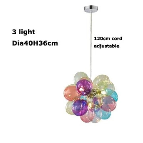 Colorful Glass Balloon Pendant Lamp | Whimsical Stained Design Casalolalights Luxury Lamps for Interior Designers