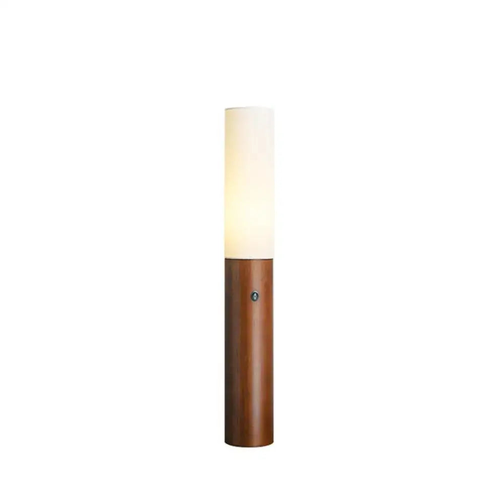 Columnar Wood Floor Lamps | Sculptural Ambient Lighting