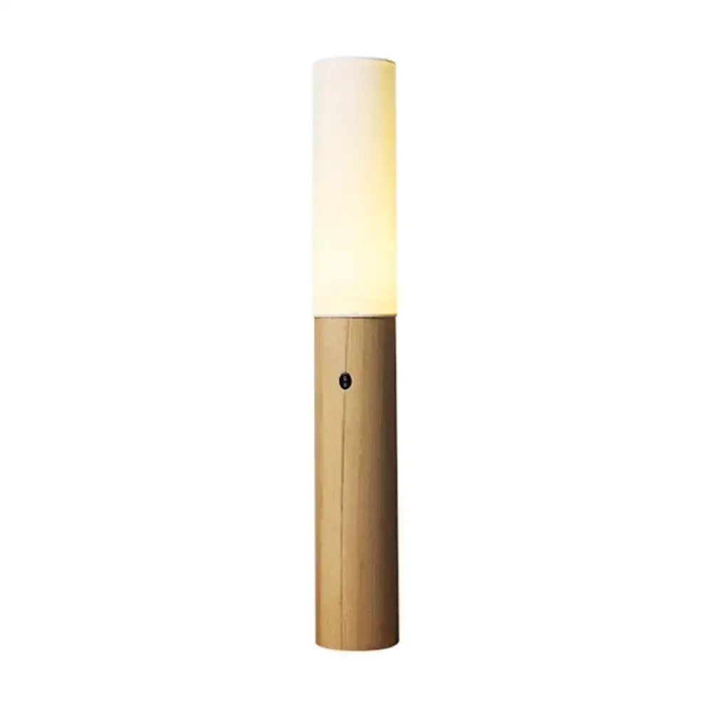 Columnar Wood Floor Lamps | Sculptural Ambient Lighting