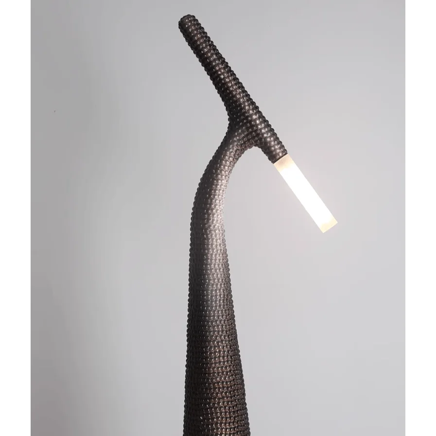 Unique Floor Lamps Art Deco Lighting Abstract Design Resin Base