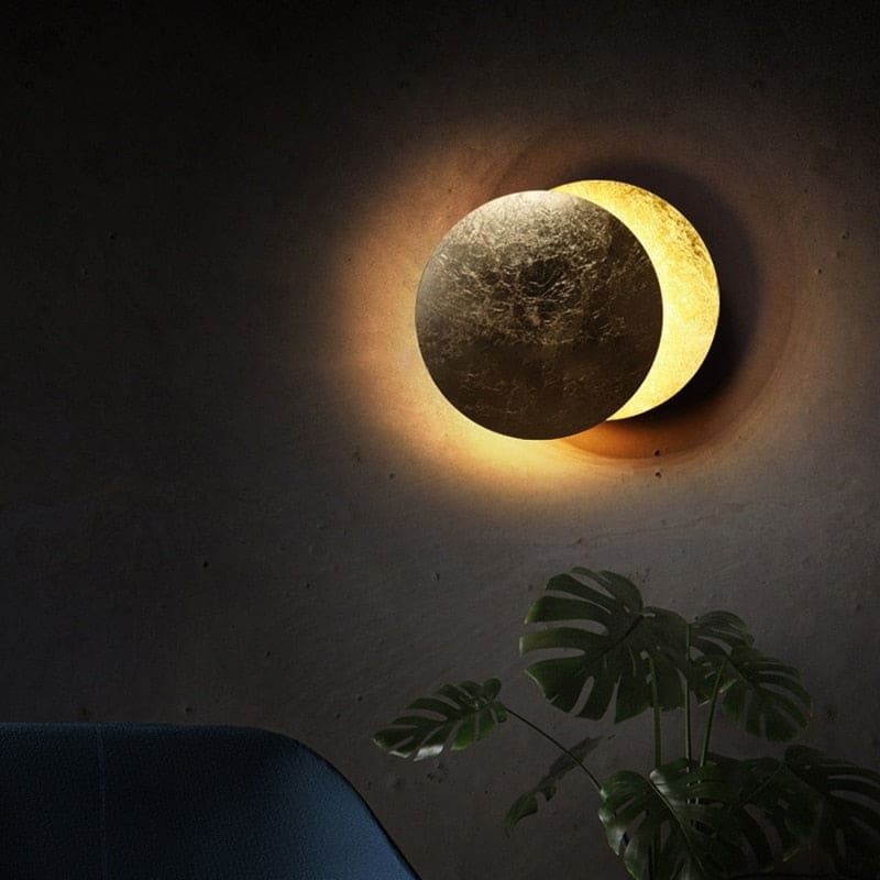 Contemporary Metal Moon Wall Lamp | Lights for Art Deco Modern Homes | Casalola - Sconces