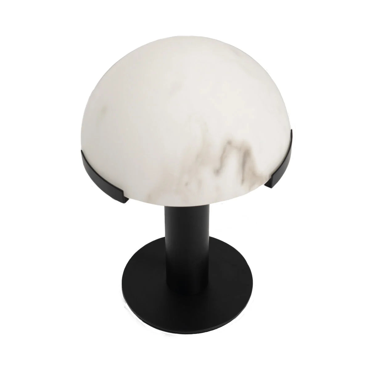 Black Copper and Dome Alabaster Table Lamp for Bedroom & Living Room | Casalola Lights