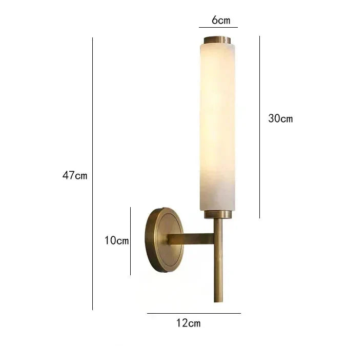 Alabaster Wall Sconce | Carved Stone & Copper Light Art Deco Modern Bedroom Foyer Dining Casalolalights Luxury Lamps