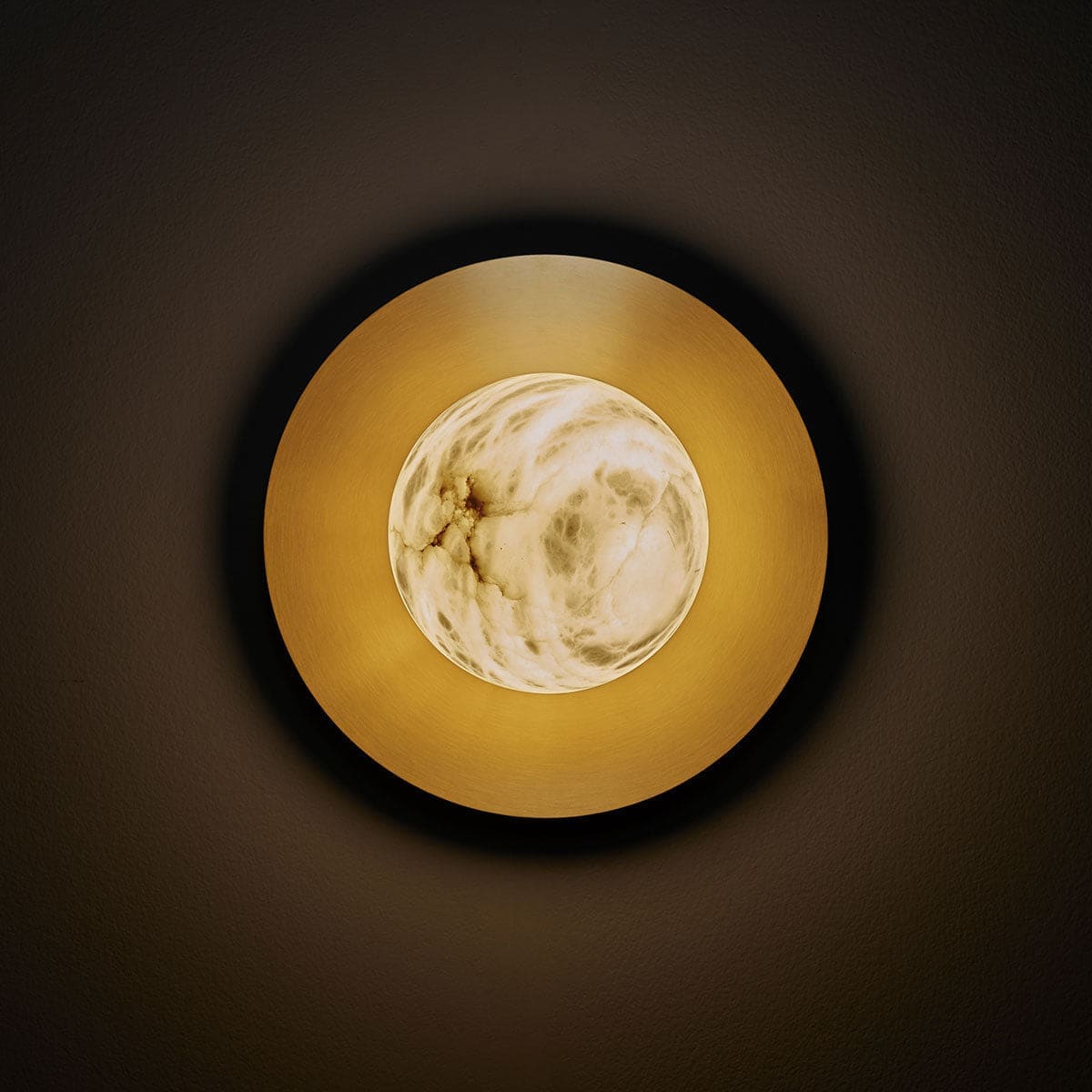 Minimalist Marble & Brass Wall Sconce – Luxury Modern Light Fixture for Interiors - Sconces