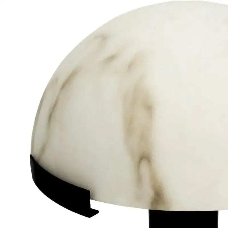 Black Copper and Dome Alabaster Table Lamp for Bedroom & Living Room | Casalola Lights - Lamps