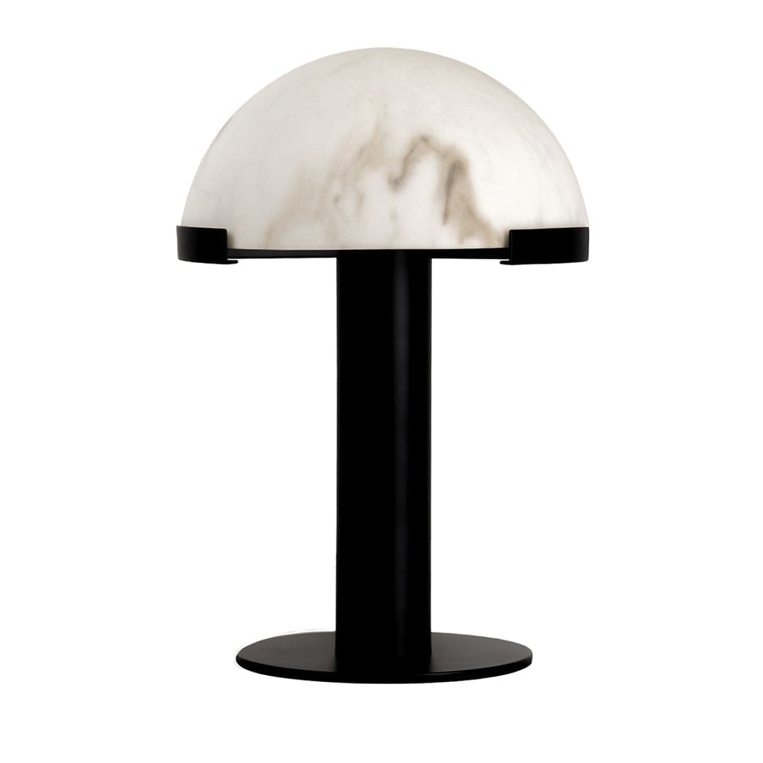 Black Copper and Dome Alabaster Table Lamp for Bedroom & Living Room | Casalola Lights - Lamps