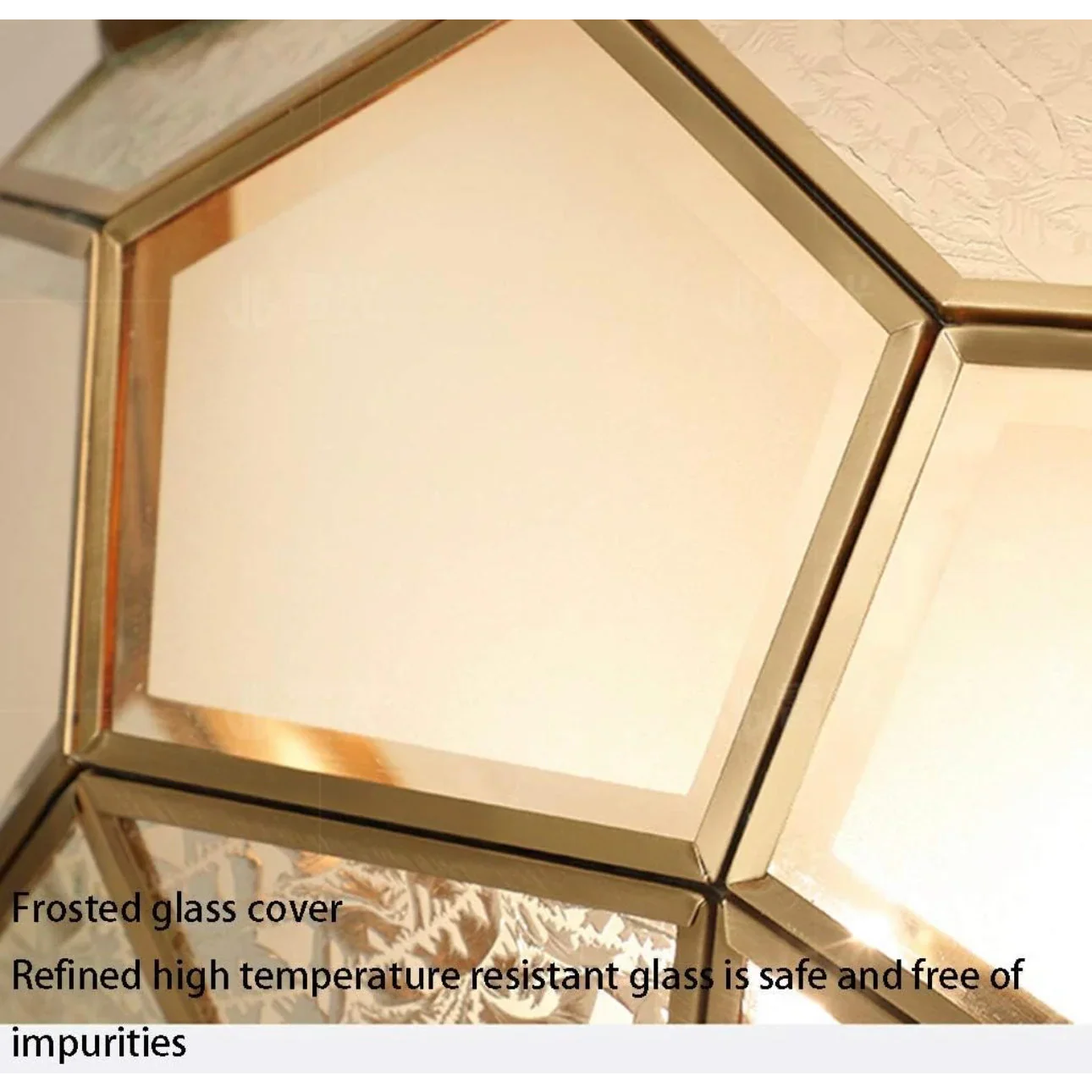 Copper Frosted Glass Ceiling Light 35-45cm | Flush Mount Dome Hallway Bedroom Living & Dining Casalolalights Luxury