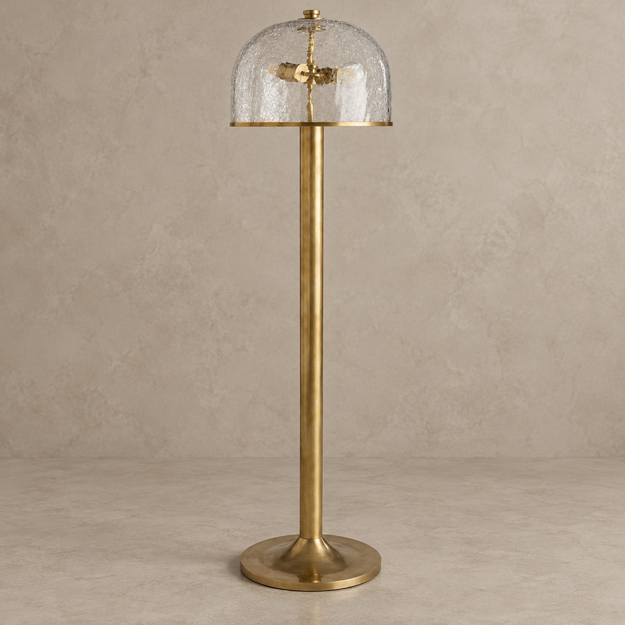 Crackle Glass Floor Lamp
