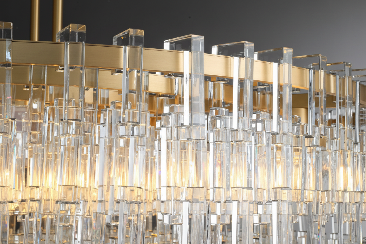 Round Crystal Drum Chandelier – Luxury Copper Led Modern Dining Light Casalolalights Luxury Lamps for Interior Designers