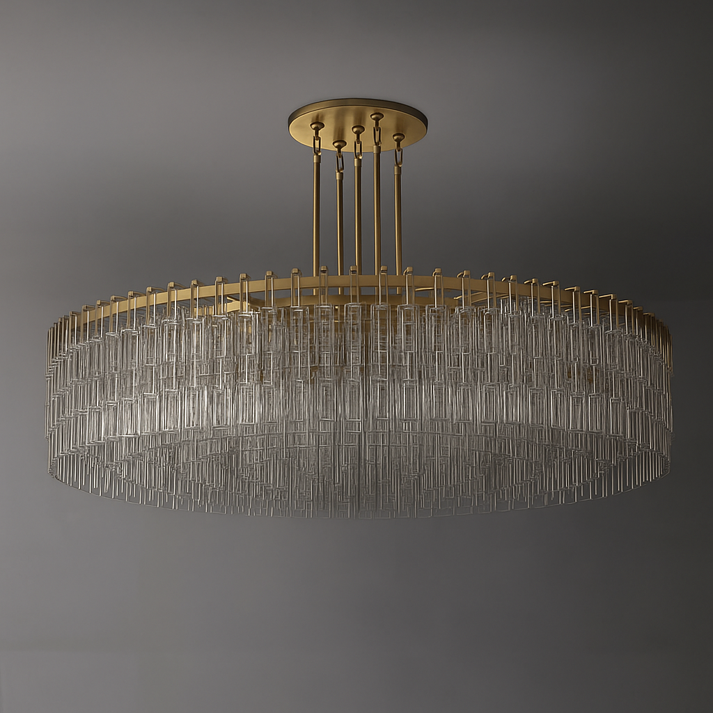 CRYSTAL DRUM CHANDELIER | CLHUYL0258 - Chandeliers
