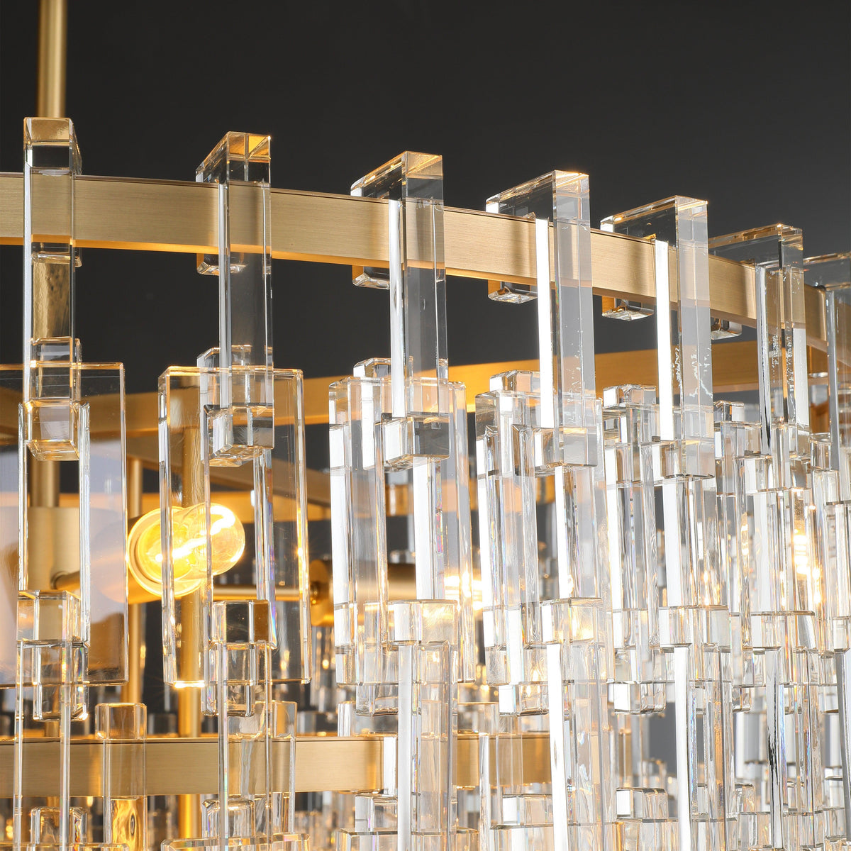 Round Crystal Drum Chandelier – Luxury Copper Led Modern Dining Light Casalolalights Luxury Lamps for Interior Designers