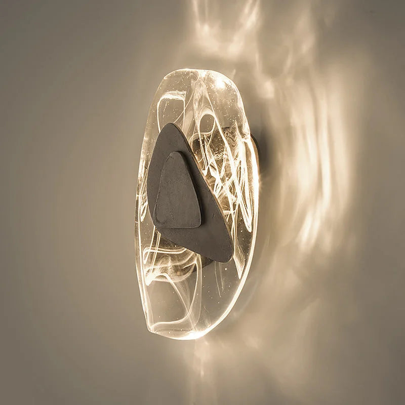 Faceted Crystal & Resin Wall Sconce | Bedside Pair Hallway Accent Built-in Led 2700k 30.5cm Casalola Lights Luxury