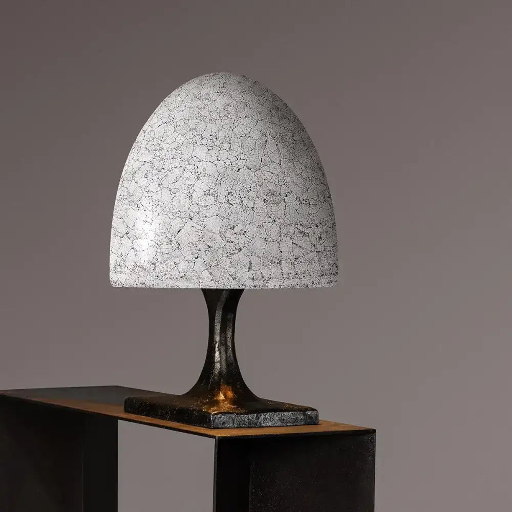 Sculptural Marble Table Lamp – Artisan Brass Base | Modern Lighting - Lamps