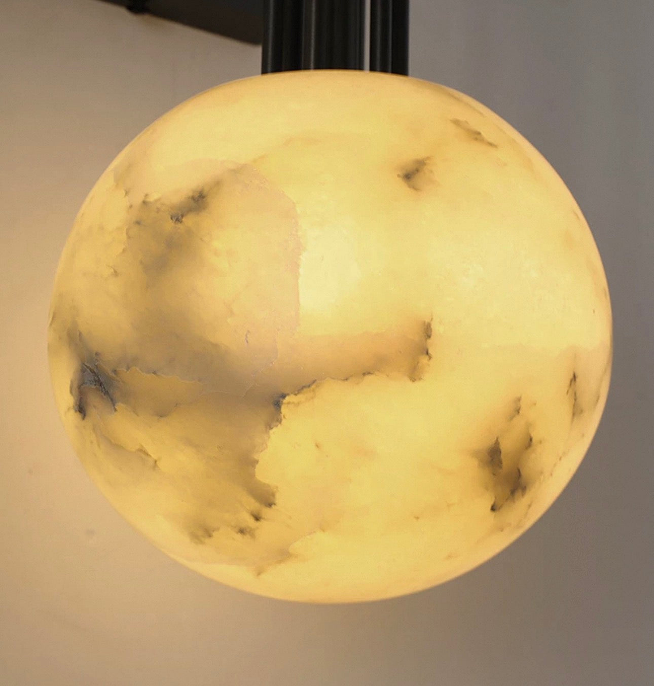 Alabaster Globe Wall Sconce – 3000k Dark Bronze Stainless Steel Light for Bedroom Hallway or Vanit Casalolalights