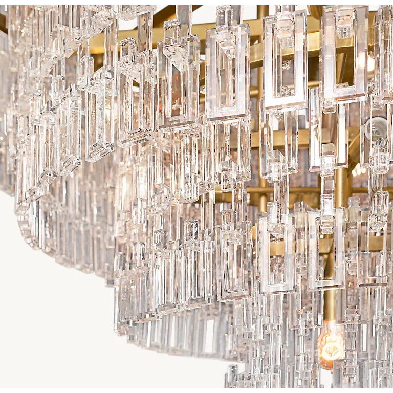 Tiered Crystal Chandelier Hand-cut K9 with Solid Brass Frame – Casalola Lights Casalolalights Luxury Lamps for Interior
