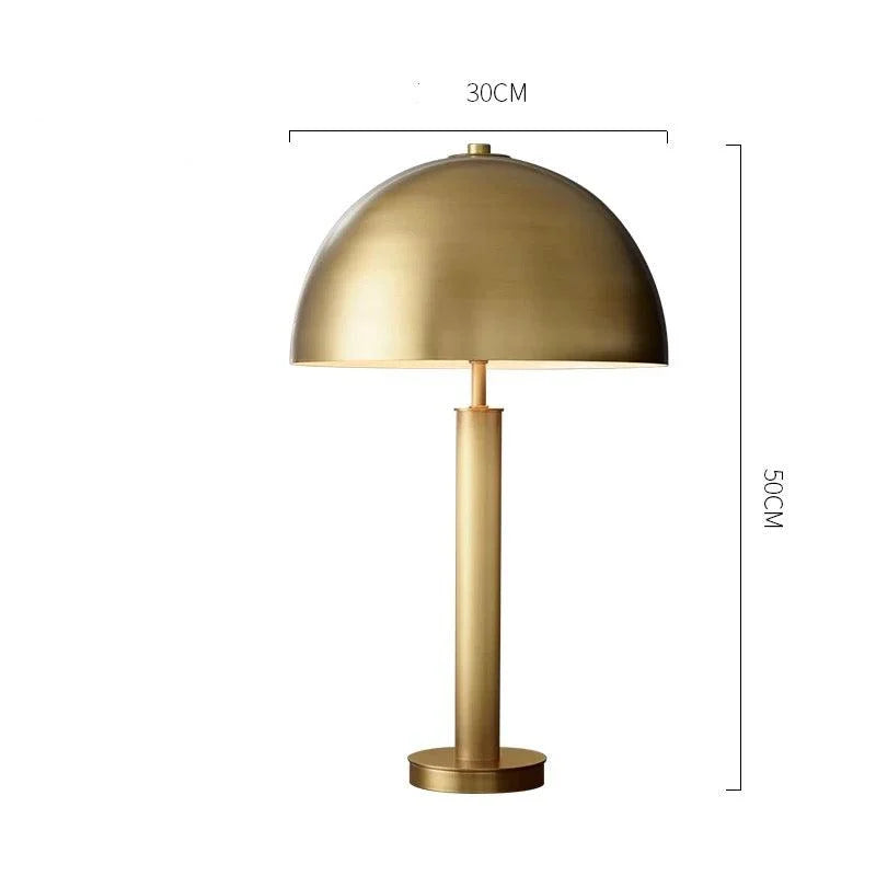 Black Dome Table Lamp for Living Room and Bedroom | Modern Minimalist Metal Console Dimmable Option Casalola Lights