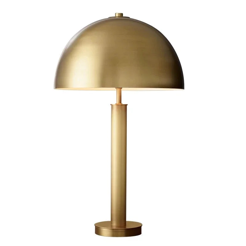 Black Dome Table Lamp for Living Room and Bedroom | Modern Minimalist Metal Console Dimmable Option Casalola Lights