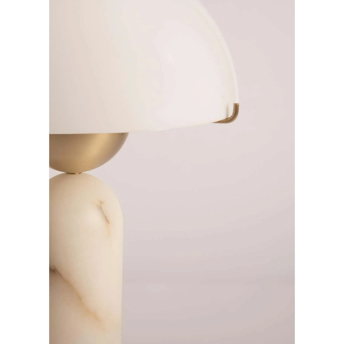 Modern Dome Table Lamp with Marble Base – Stylish Accent Light for Bedside Console or Living Room