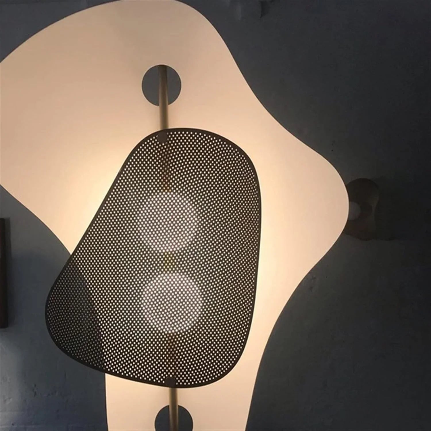 Sculptural Table Lamp 55cm | Polished Steel Geometric Accent Dual Dimmable Light Living Room & Office Casalolalights