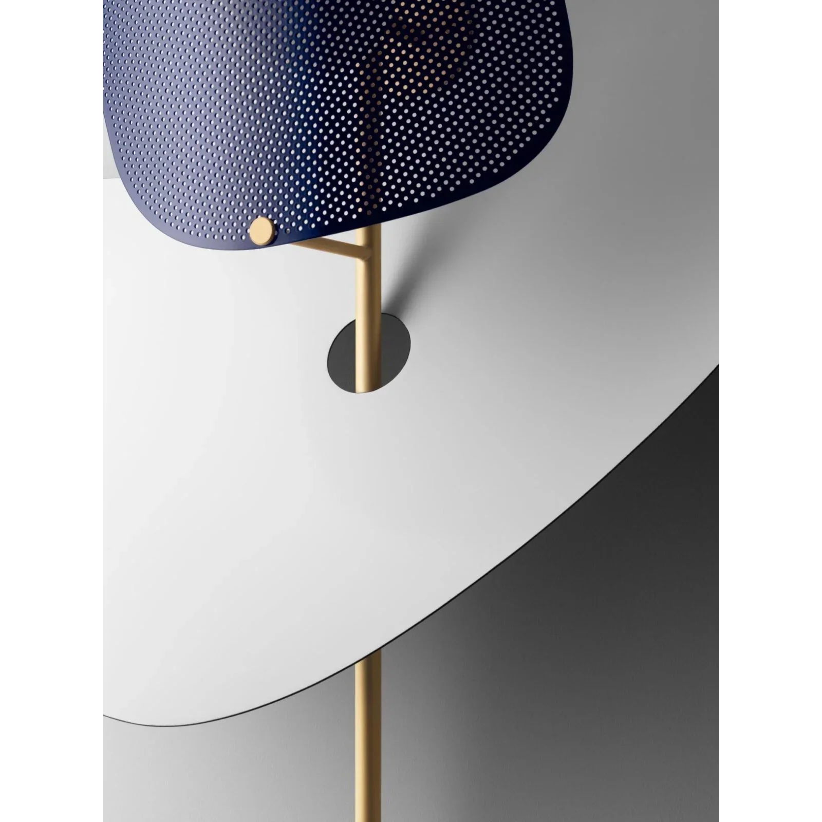 Sculptural Table Lamp 55cm | Polished Steel Geometric Accent Dual Dimmable Light Living Room & Office Casalolalights