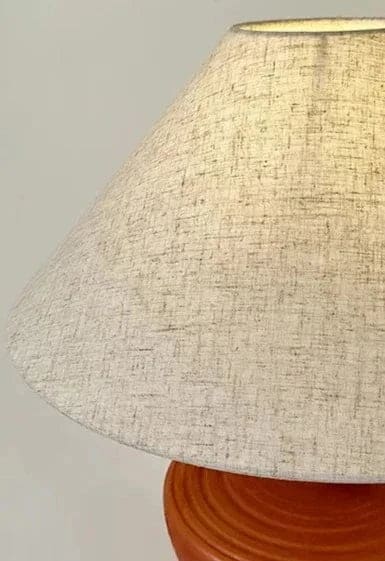 Earth Tones Ceramic Painted Table Lamp | Unique Lighting - Lamps
