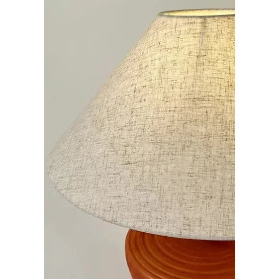 Earth Tones Ceramic Painted Table Lamp | Unique Lighting