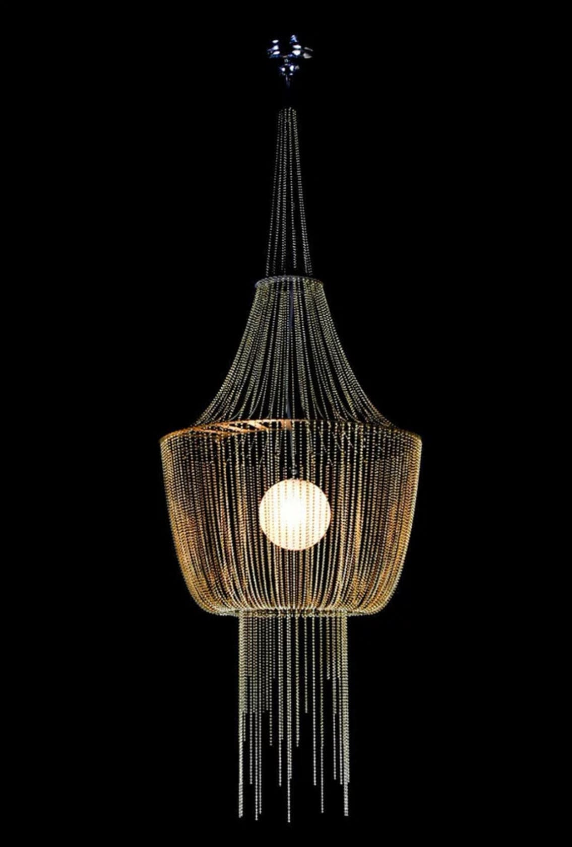 Sculptural Glass Pendant Chandelier for Modern and Eclectic Interiors - Chandeliers