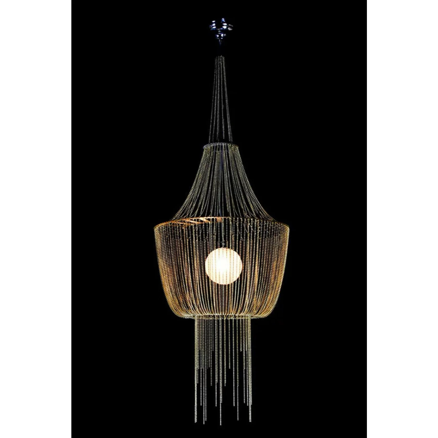 Sculptural Glass Pendant Chandelier for Modern and Eclectic Interiors