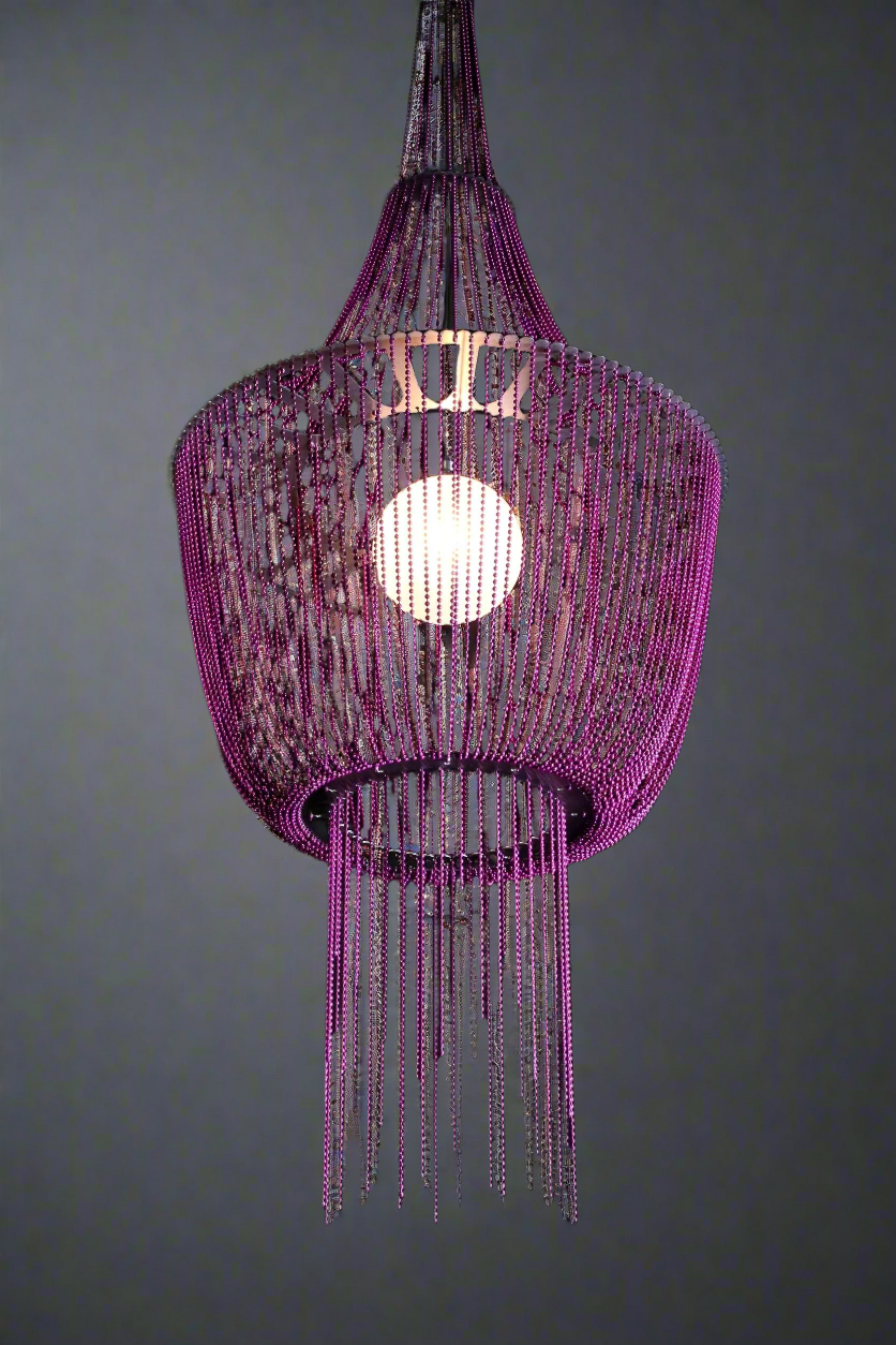 Sculptural Glass Pendant Chandelier for Modern and Eclectic Interiors - Chandeliers
