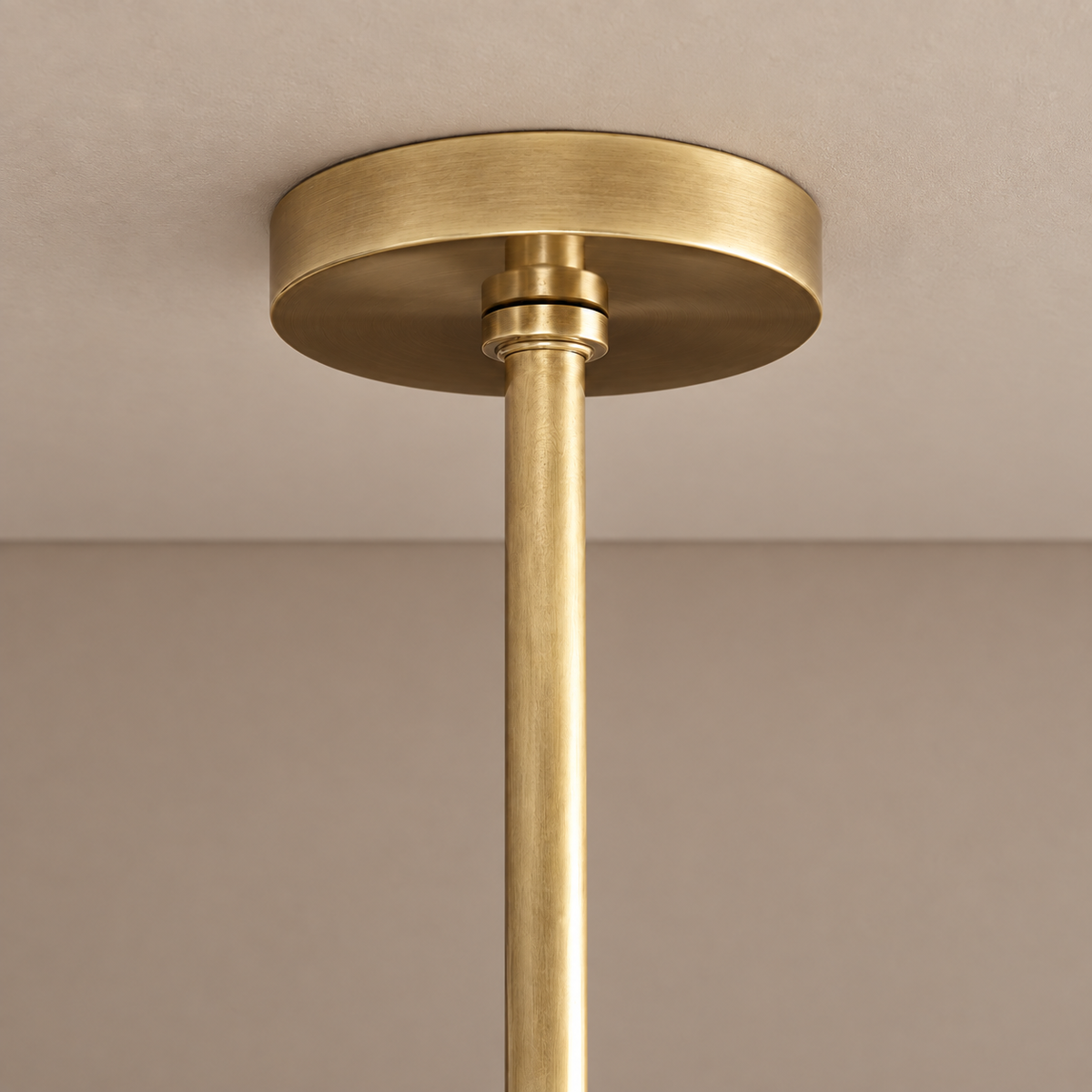 Fluted Glass Linear Chandelier Champagne Brass | Compact for a Kitchen Island Custom Rod Length Casalola Lights Luxury