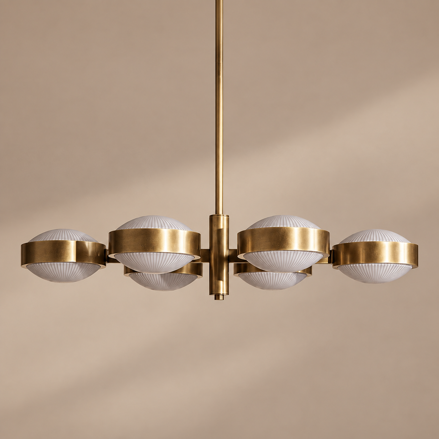 Edith Brass Linear Chandelier
