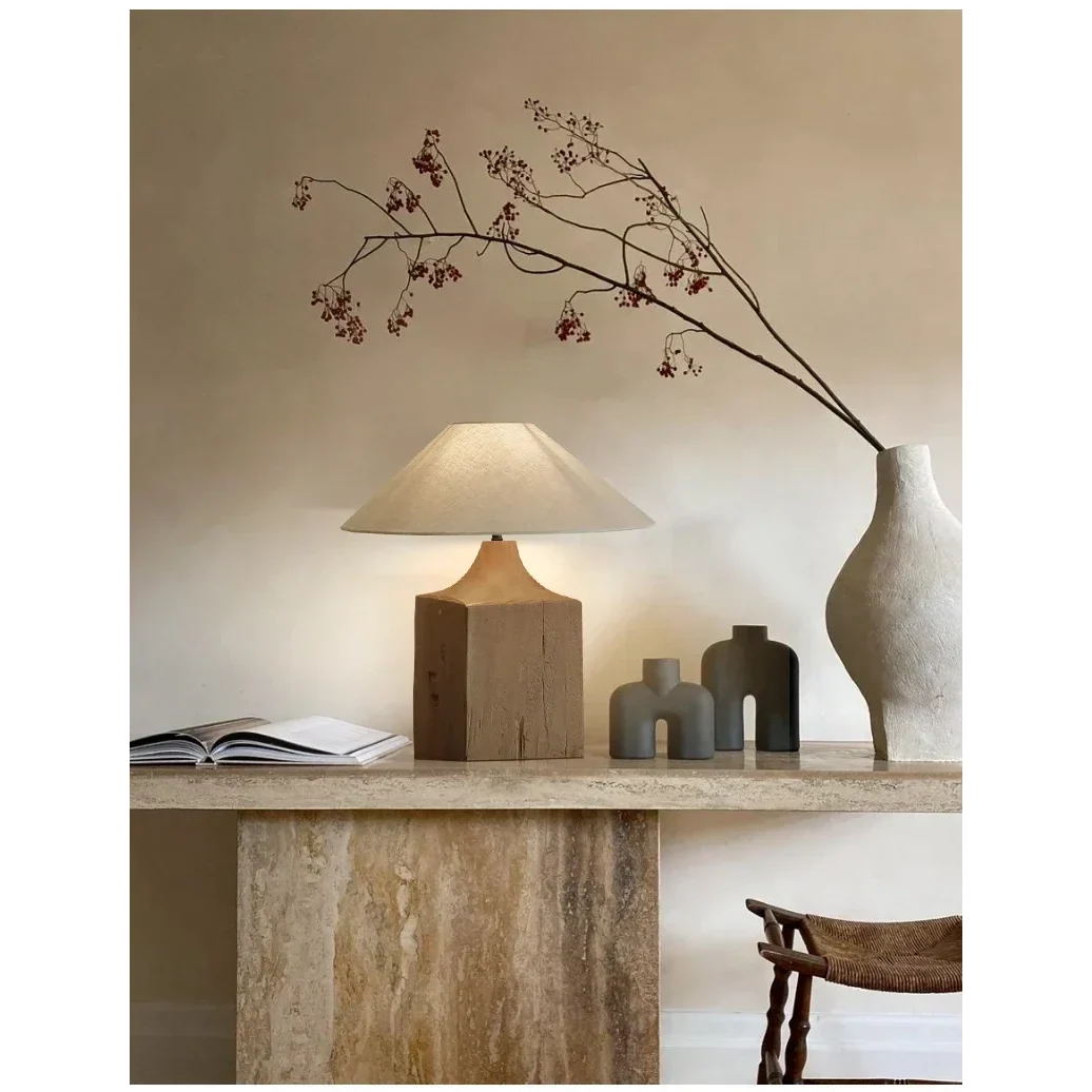 Solid Wood Floor or Table Lamp Fabric Shade | 135cm 50cm E26/e27 Dimmable Option Casalola Lights Luxury Lamps