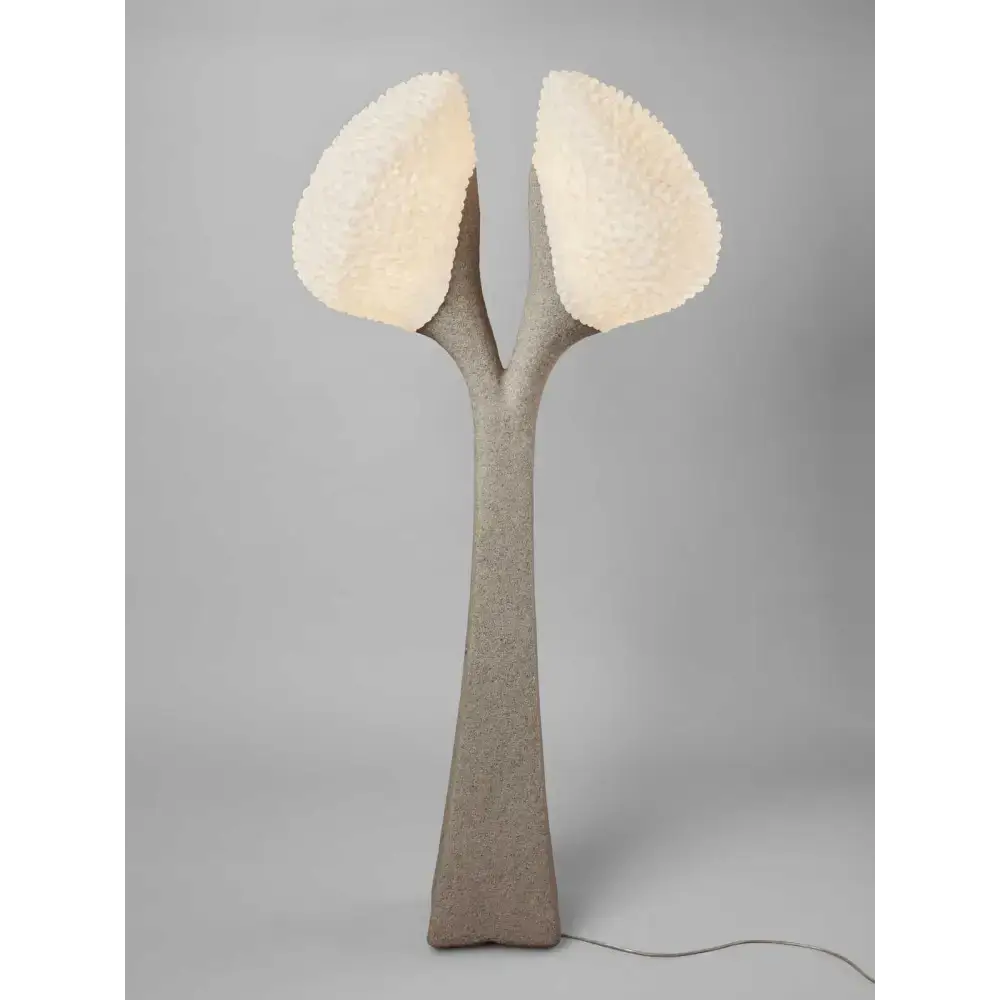 Sculptural Concrete Floor Lamp | Modern Artisanal Lighting - Double Head - Lamps