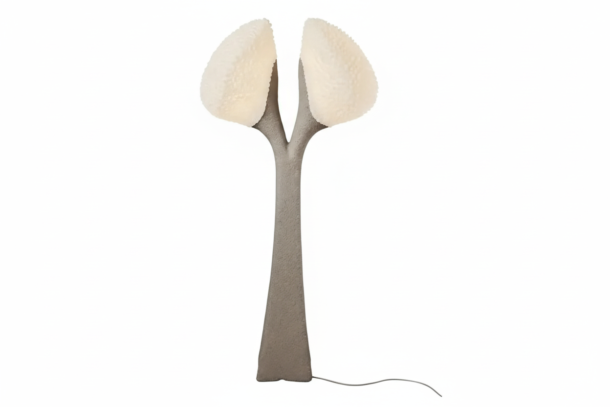 Sculptural Concrete Floor Lamp | Modern Artisanal Lighting - Double Head Casalolalights Luxury Lamps for Interior