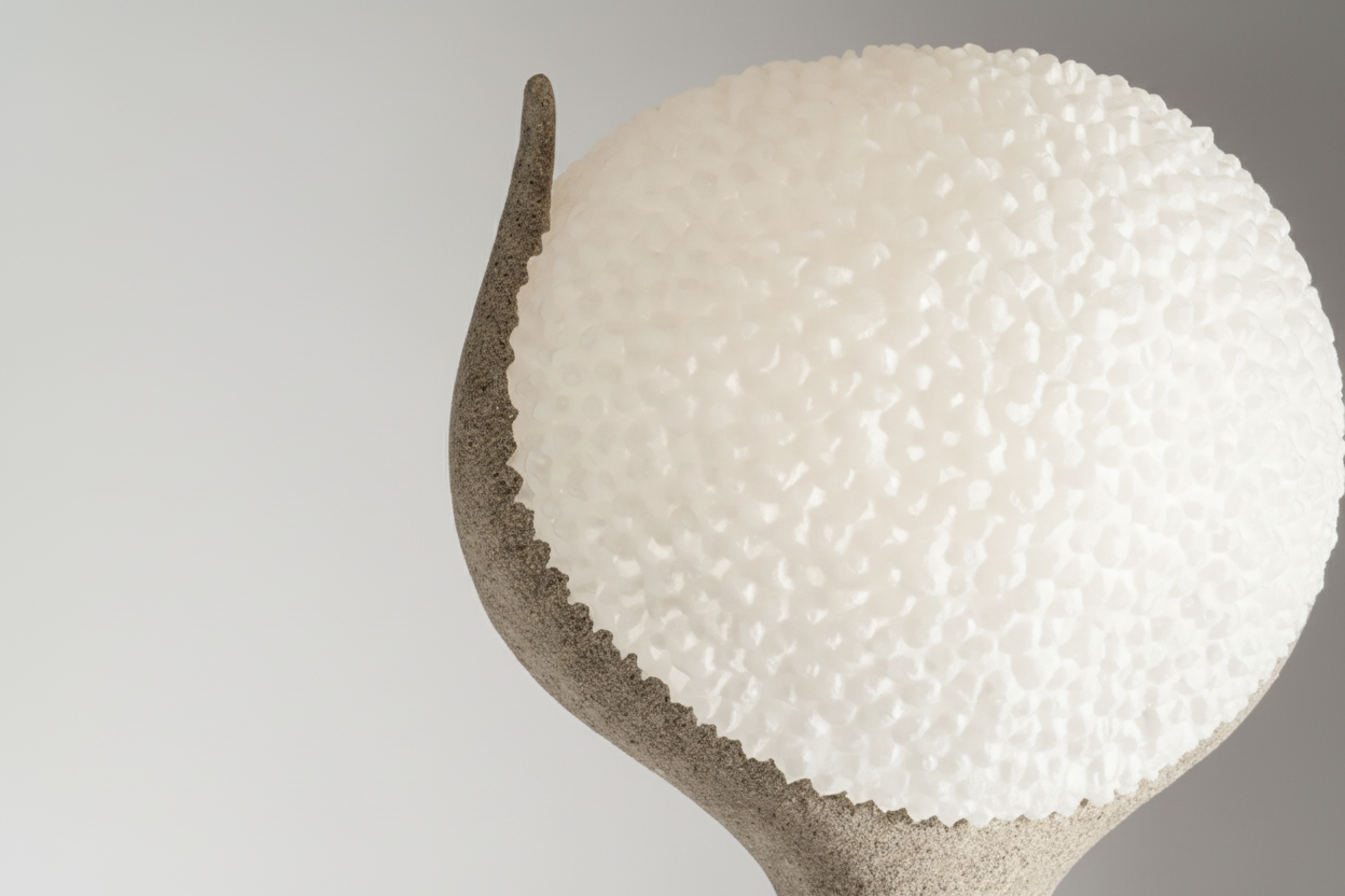 Sculptural Concrete Floor Lamp | Modern Artisanal Lighting - Soma Casalolalights Luxury Lamps for Interior Designers