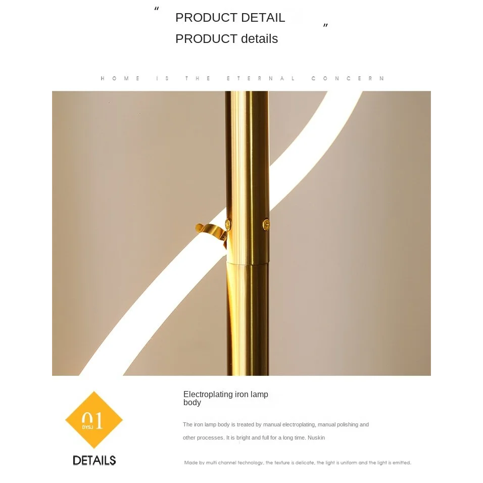 Flexible Designer Led Floor Lamp | Modern Luxe for Living Room | Casalola