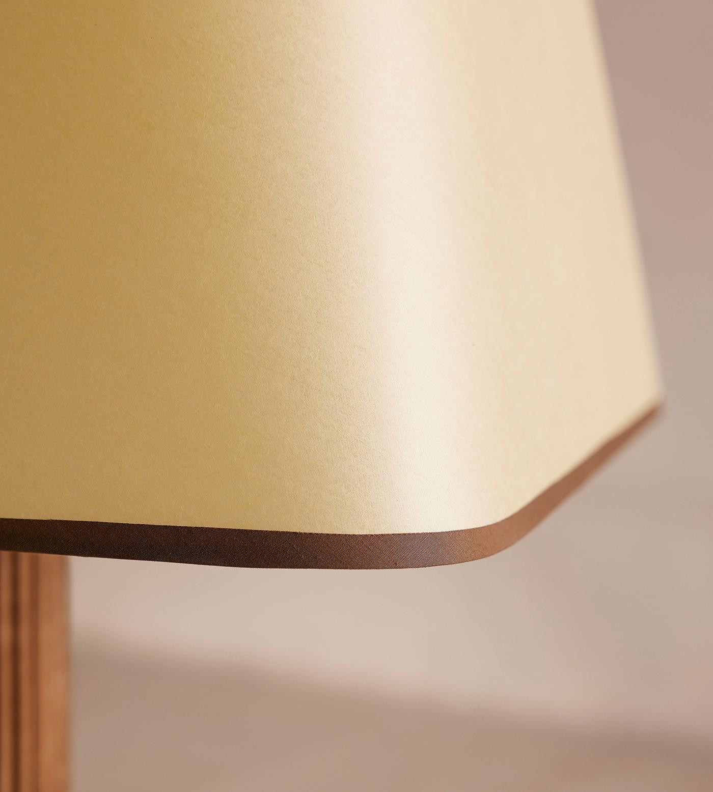 Reeded Aluminium Floor Lamp Linen Tapered Shade Quiet Luxury 160cm Casalolalights Luxury Lamps for Interior Designers