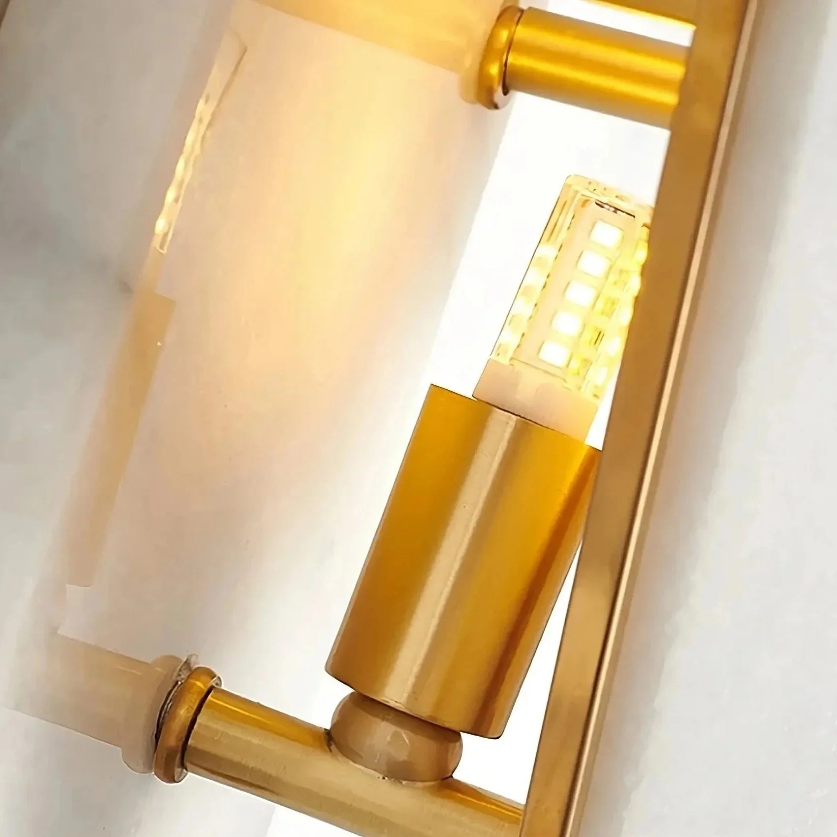 Geometric Alabaster Wall Sconce – Marble & Brass for Hallway Bedroom Casalolalights Luxury Lamps Interior Designers