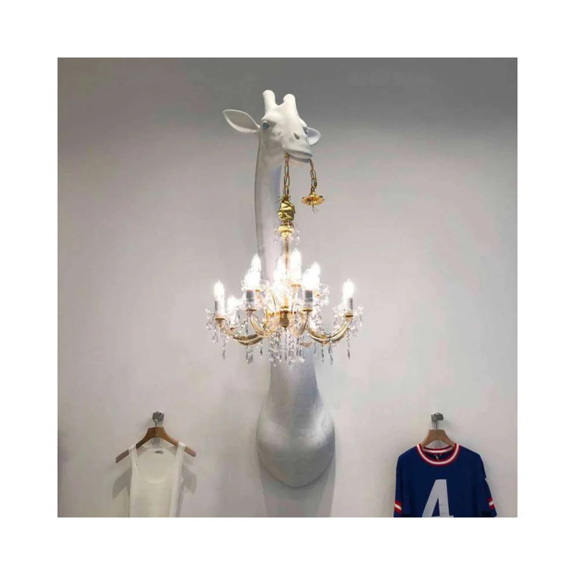 Decorative Wall Sconces with Mary Therese Crystal Chandelier | Luxury Giraffe for Elegant Spaces