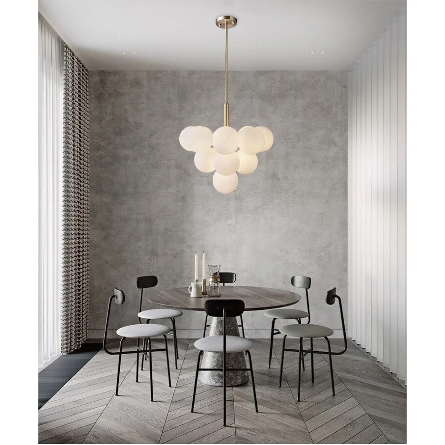 Modern Chandelier Luxury Metal Semi-flush Mount Glass 1-13 Heads Available | Casalola