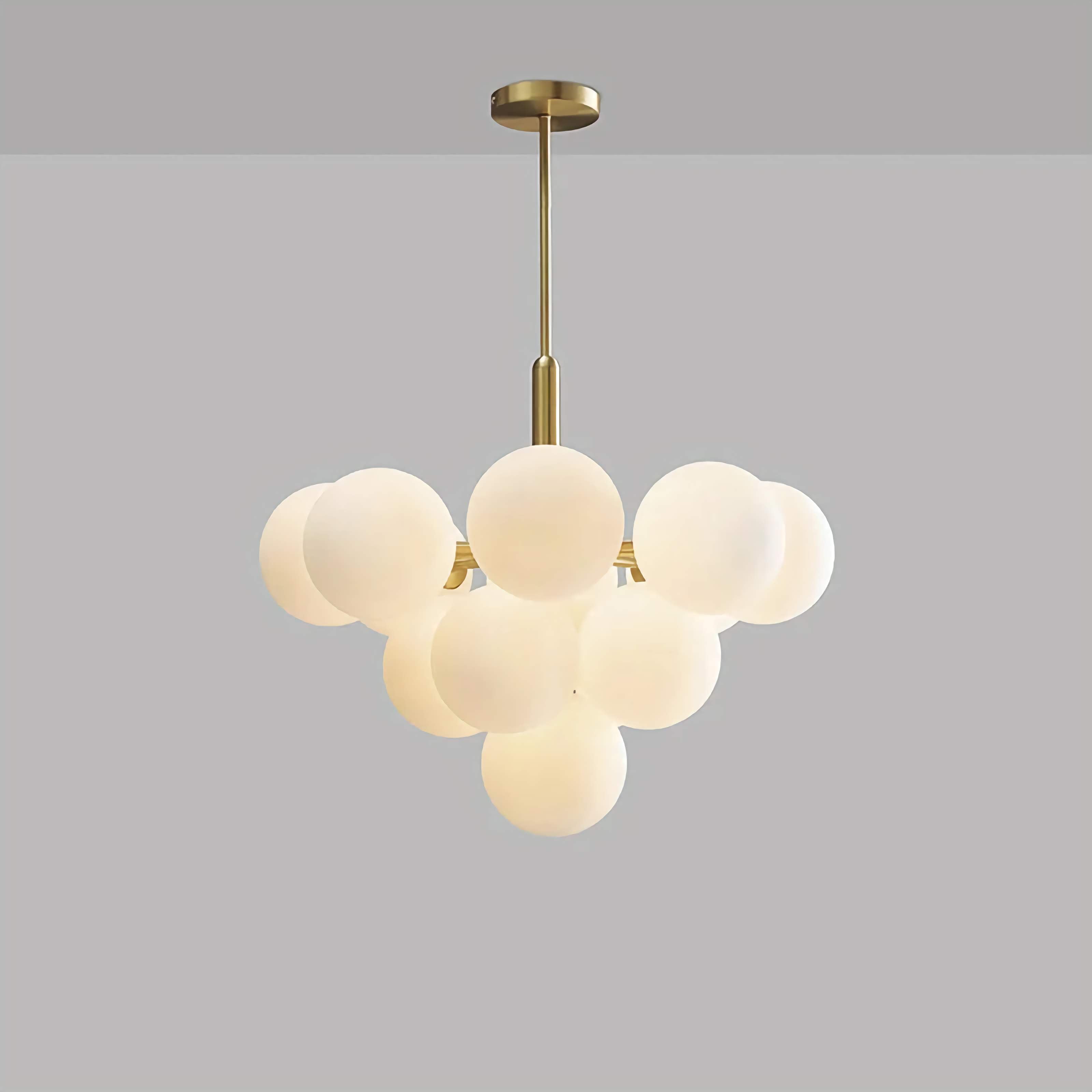 Modern Chandelier Luxury Metal Semi-flush Mount Glass 1-13 Heads Available | Casalola