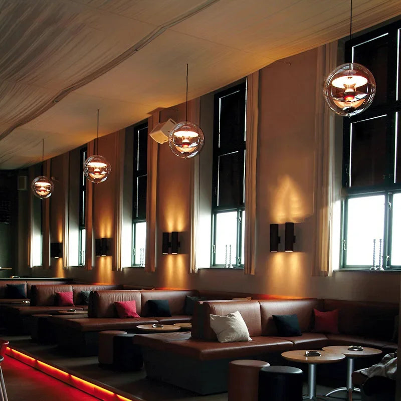 Globe Danish Led Pendant Light | Modern Hanging Lamp for Bedrooms & Living Spaces