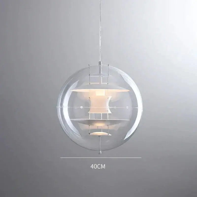 Globe Danish Led Pendant Light | Modern Hanging Lamp for Bedrooms & Living Spaces - Lamps